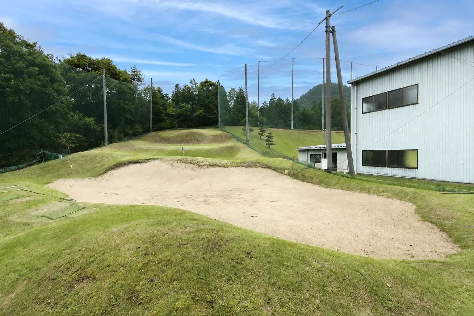 三田スポーツクラブ ゴルフ練習場のバンカー練習場